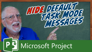 How to Hide the Default Task Mode Indicator in Microsoft Project