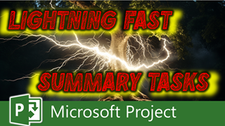 Create a Summary Task in Microsoft Project in Only Two Clicks of the Mouse