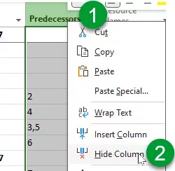  Hide Columns