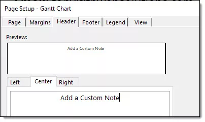 Custom Headers and Footers